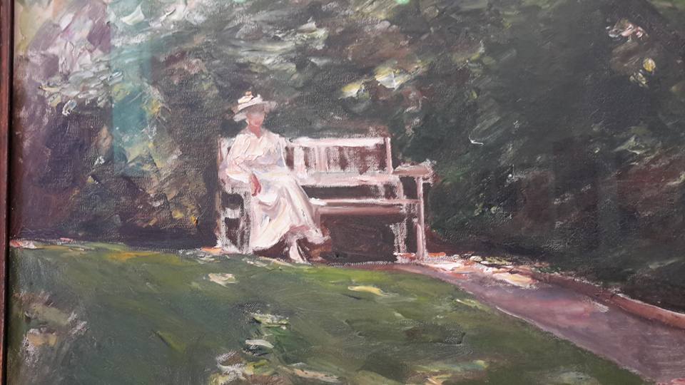 Max Liebermann, "Die Gartenbank" (Le banc de jardin)